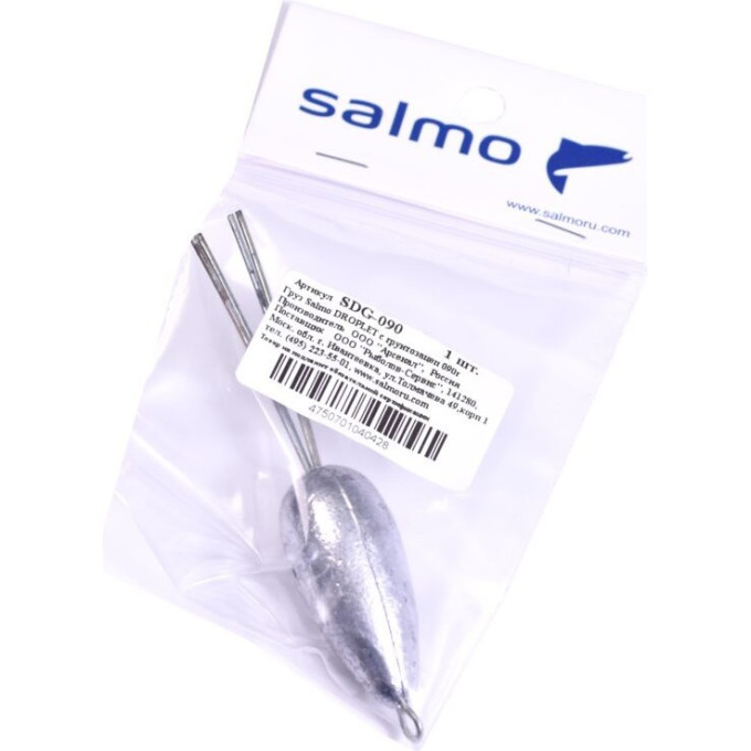Груз SALMO Droplet с грунтозацепом 090г