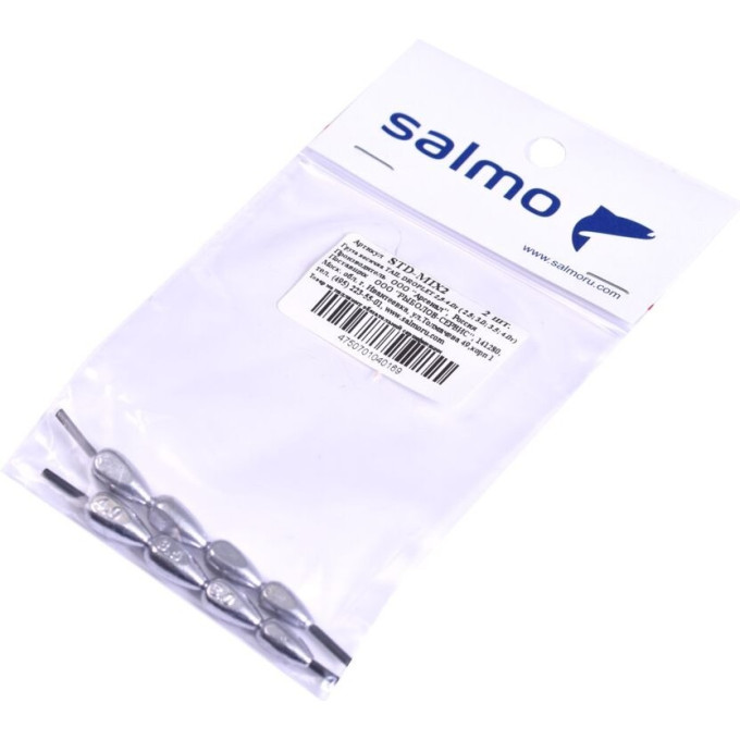 Груза косичка SALMO Tail Droplet MIX2 2,5-4,0г ( 2,5; 3,0; 3,5; 4,0г) STD-MIX2