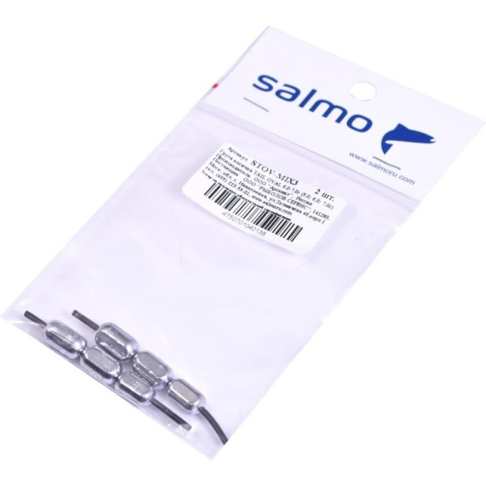 Груза косичка SALMO Tail Oval MIX3 5,0-7,0г (5,0; 6,0; 7,0г) 2Шт STOV-MIX3