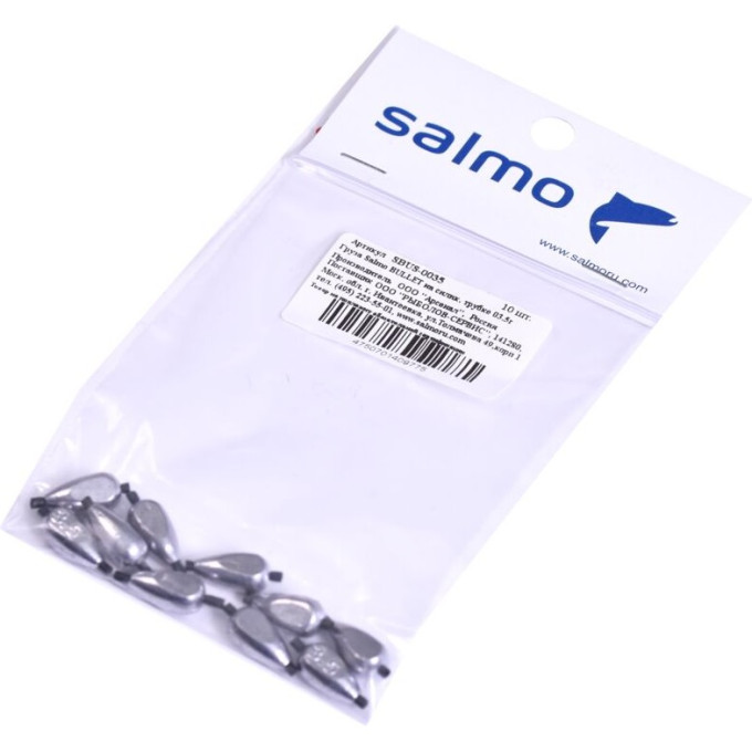 Груза SALMO Bullet на силиконовой трубке 03.5г 10шт