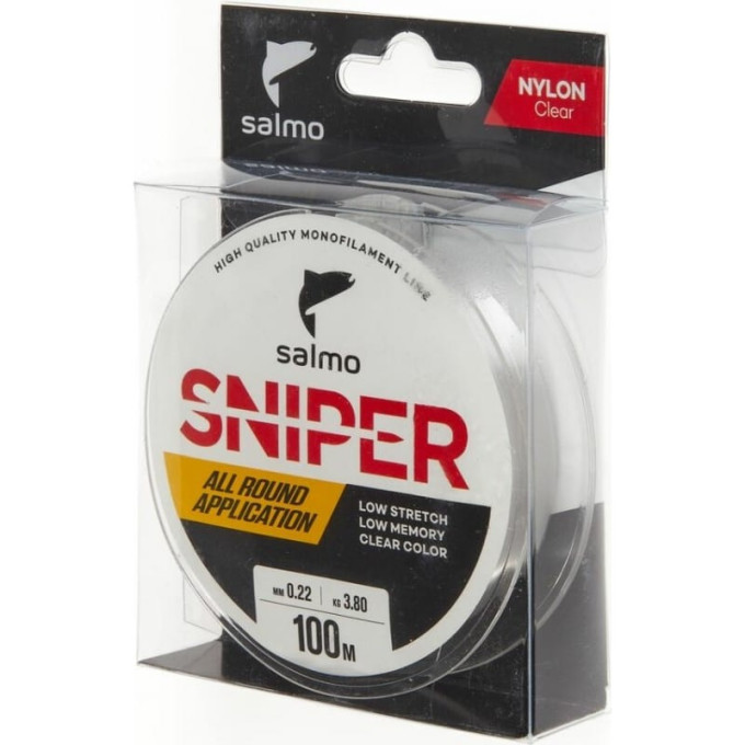 Леска монофильная SALMO Sniper Clear 100/022