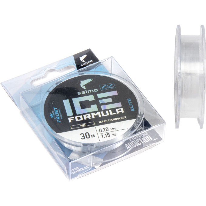 Леска монофильная зимняя SALMO ELITE ICE FORMULA FLUO YELLOW 030/012