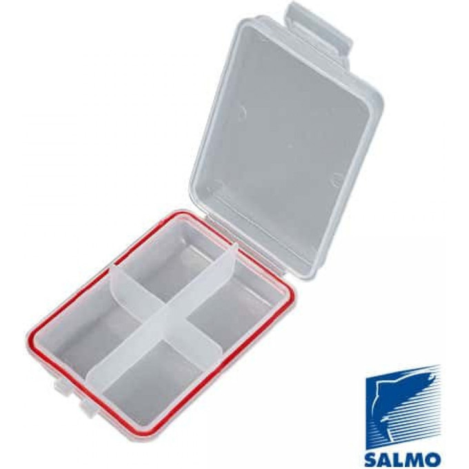 Коробка рыболовная водонепроницаемая SALMO Waterproof 105х70х25 4 Ячейки