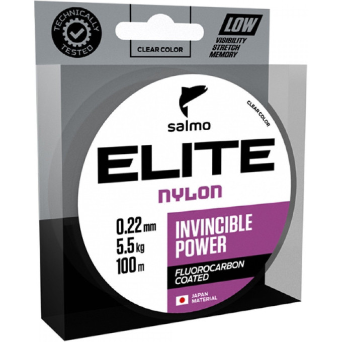 Леска монофильная SALMO Elite Fluoro Coated Nylon 100/035