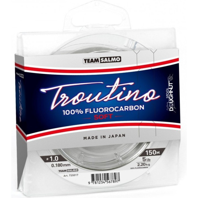 Леска монофильная Team SALMO Fluorocarbon Troutino Soft 150/023