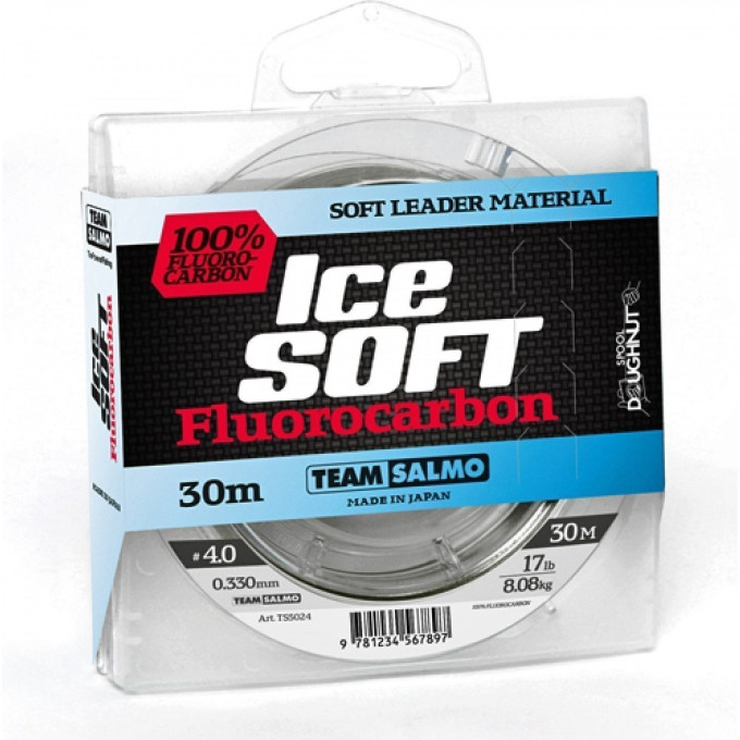 Леска монофильная Team SALMO Ice Soft Fluorocarbon 030/028