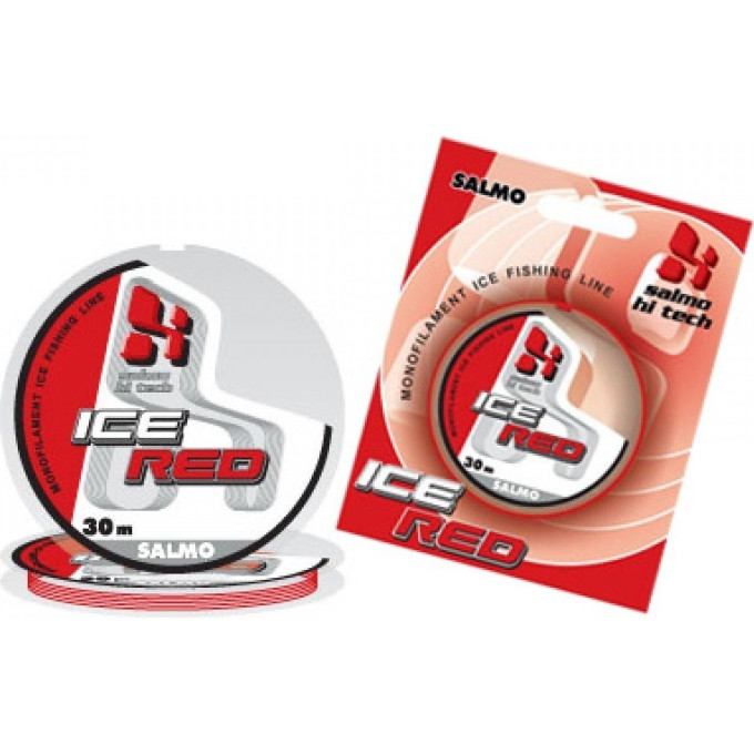 Леска монофильная зимняя SALMO Hi-Tech Ice Red 030/022